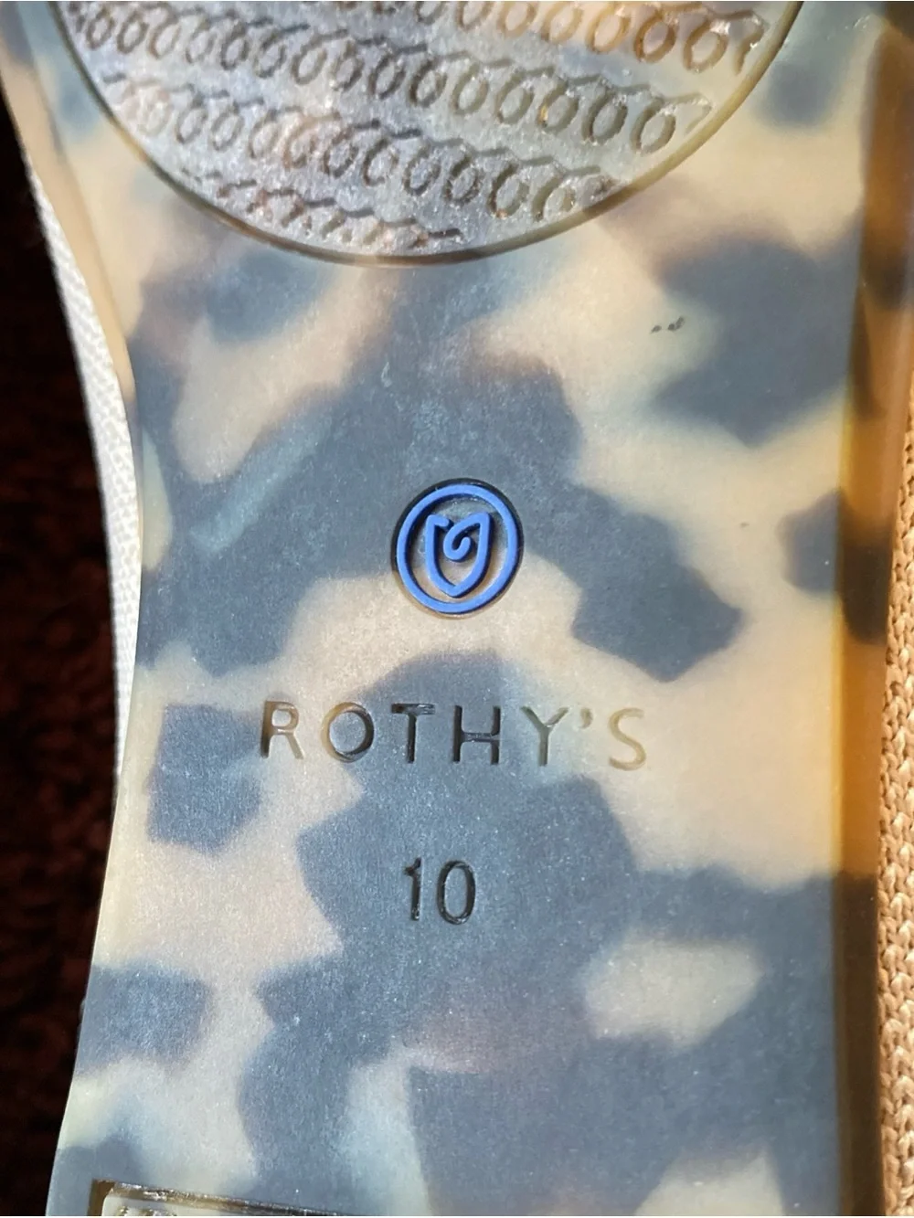 Rothy’s The Flat Ballet Round Toe Shoes Women’s Size 10 Beige Minimalist Casual